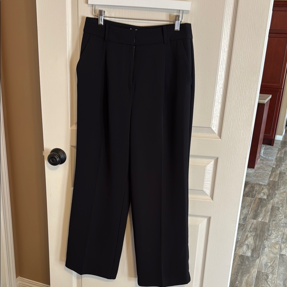 LOFT Black Wide Leg Dress Pants